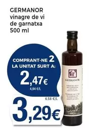 Oferta de Germanor - Vinagre De Vi De Garnatxa por 3,29€ en Keisy