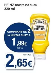 Oferta de Heinz - Mostassa Suau por 2,65€ en Keisy