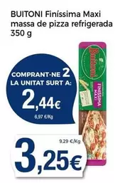 Oferta de Buitoni - Finissima Maxi Massa De Pizza Refrigerada por 3,25€ en Keisy