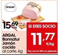 Oferta de Argal - Bonnatur Jamon Cocido por 11,77€ en Eroski