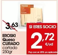 Oferta de Eroski - Queso Curado por 2,72€ en Eroski