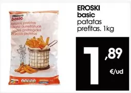 Oferta de Eroski Basic - Patatas Prefitas  por 1,89€ en Eroski