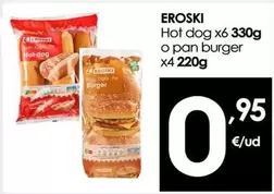 Oferta de Eroski - Hot Dog por 0,95€ en Eroski