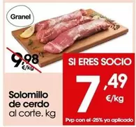 Oferta de Solomillo De Cerdo por 7,49€ en Eroski