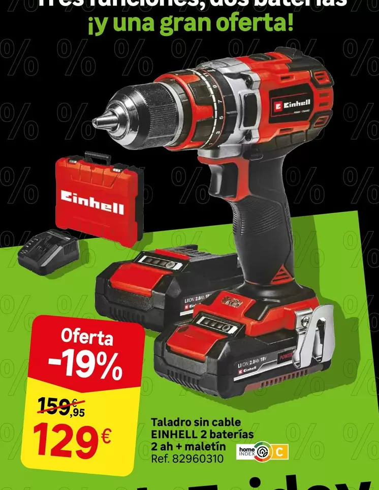 Oferta de Einhell - Taladro Sin Cable por 129€ en Leroy Merlin