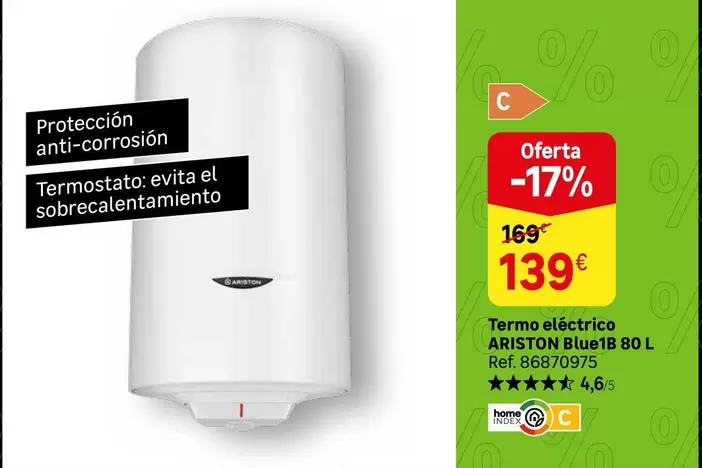 Oferta de Ariston - Termo Eléctrico por 139€ en Leroy Merlin