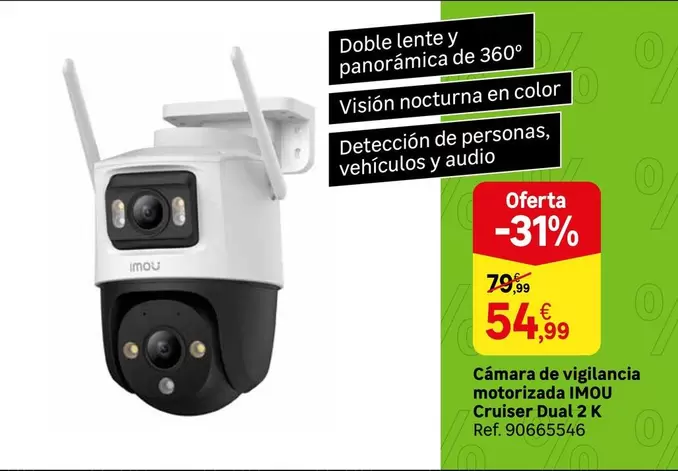 Oferta de Visión - Camara De Vigilancia Motorizada por 54,99€ en Leroy Merlin