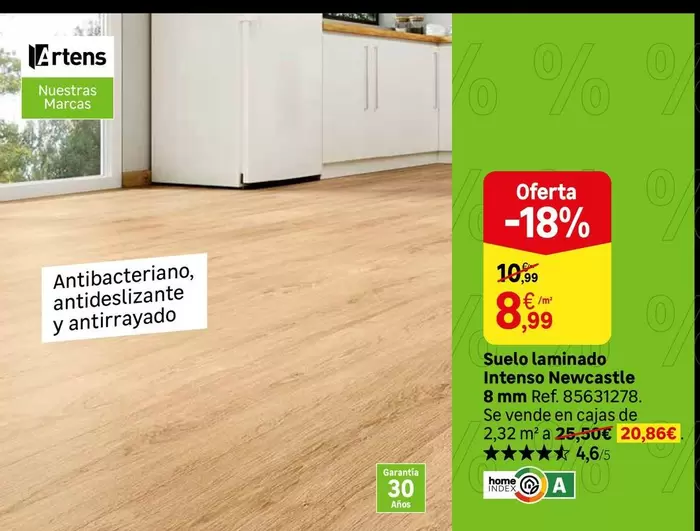 Oferta de Intenso - Suelo Laminado  Newcastle por 8,99€ en Leroy Merlin