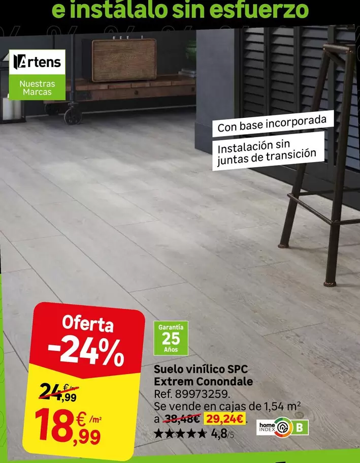 Oferta de SPC - Suelo Vinilo Pc Extrem Conondale por 18,99€ en Leroy Merlin