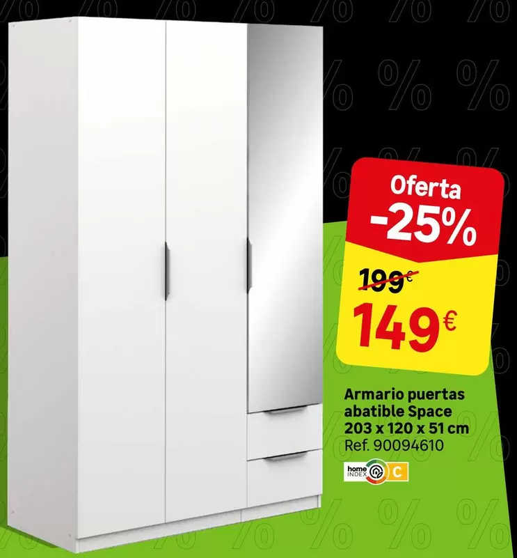 Oferta de Space - Armario Puertas Abatible por 149€ en Leroy Merlin