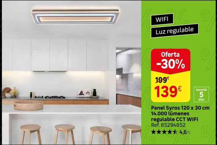 Oferta de Wifi - Panal Syros 120 X 30 Cm por 139€ en Leroy Merlin