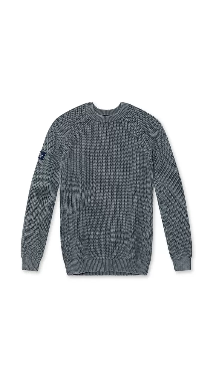 Oferta de KHAKI TOPAZ KNITTED SWEATER por 51,9€ en Blue Banana