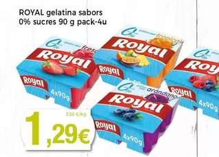 Oferta de Royal - Gelatina por 1,29€ en Supermercats Jespac