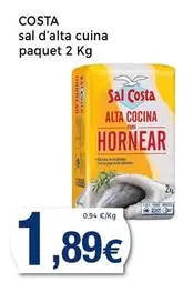 Oferta de Costa - Sal D'alta Cuina Paquet por 1,89€ en Supermercats Jespac