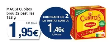 Oferta de Maggi - Cubitos Brou 32 Pastilles por 1,95€ en Supermercats Jespac