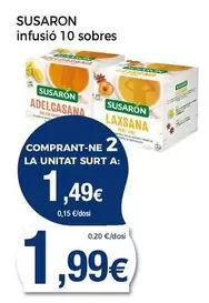 Oferta de Susarón - Infuso 10 Sobres por 1,99€ en Supermercats Jespac