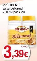 Oferta de Président - Salsa Beixamel por 3,39€ en Supermercats Jespac