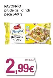 Oferta de Pavofrío - Pit De Gall Dindi Peca por 2,99€ en Supermercats Jespac