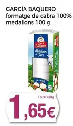 Oferta de García Baquero - Formatge De Cabra 100% Medallons por 1,65€ en Supermercats Jespac