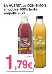 Oferta de Don Simon - La Huerta De Don Simon Smoothie 100% Fruita Ampolla por 1,79€ en Supermercats Jespac