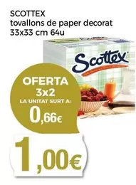 Oferta de Scottex - Tovallons De Paper Decorat por 1€ en Supermercats Jespac