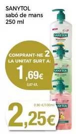 Oferta de Sanytol - Sabó De Mans por 2,25€ en Supermercats Jespac