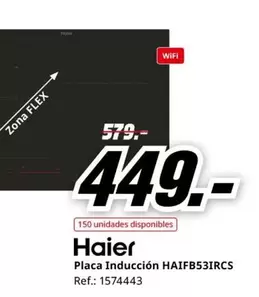 Oferta de Haier - Placa Inducción Haifb53ircs por 449€ en MediaMarkt