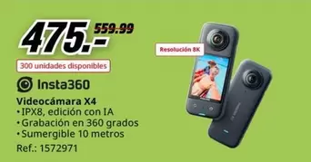 Oferta de Videocamara X4 por 475€ en MediaMarkt