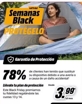 Oferta de Semanas Black por 3,99€ en MediaMarkt