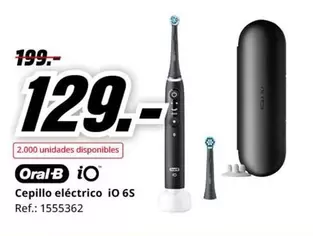 Oferta de Oral B - Cepillo Electrico Io 6s por 129€ en MediaMarkt