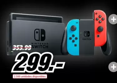 Oferta de Nintendo - Switch por 299€ en MediaMarkt