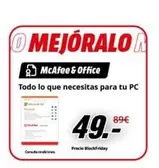 Oferta de McAfee - Todo Lo De Necesitas Para Tu Pc por 49€ en MediaMarkt