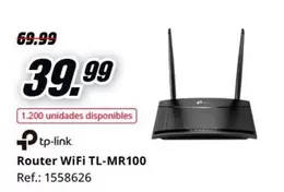 Oferta de TP-LINK - Router Wifi TL-MR100 por 39,99€ en MediaMarkt