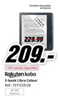 Oferta de Blanco - E-book Libra Colour por 209€ en MediaMarkt