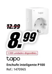 Oferta de Enchufe Inteligente P100 por 8,99€ en MediaMarkt