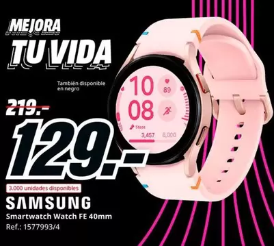 Oferta de Samsung - Smartwatch Watch FE 40mm por 129€ en MediaMarkt