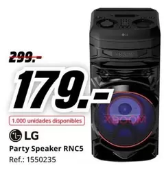 Oferta de LG - Party Speaker Rnc5 por 179€ en MediaMarkt