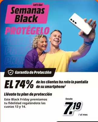 Oferta de Semanas Black por 7,19€ en MediaMarkt