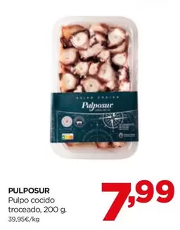 Oferta de Pulpo -  Cocido Troceado por 7,99€ en Alimerka