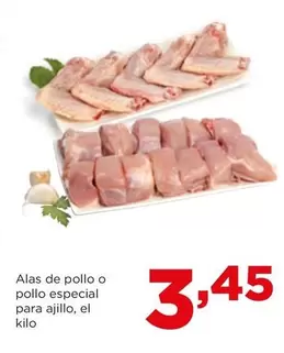 Oferta de Alas De Pollo O Pollo Especial Para Ajillo por 3,45€ en Alimerka