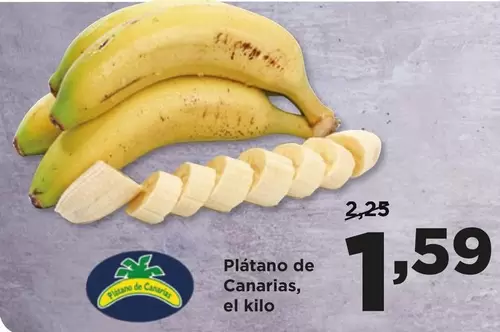 Oferta de Plátano De Canarias por 1,59€ en Alimerka