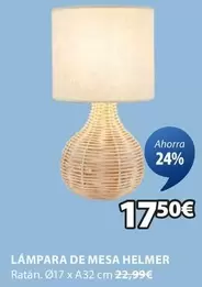 Oferta de Lámpara De Mesa Helmer por 17,5€ en JYSK