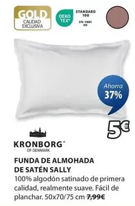 Oferta de Kronborg - Funda De Almohada De Satén Sally por 5€ en JYSK