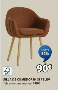 Oferta de Silla De Comedor Ingerslev por 90€ en JYSK