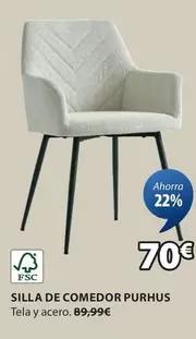 Oferta de Silla De Comedor Purhus por 70€ en JYSK