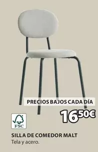 Oferta de Silla De Comedor Malt por 16,5€ en JYSK