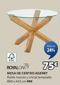 Oferta de Royal Oak - Mesa De Centro Agerby por 75€ en JYSK