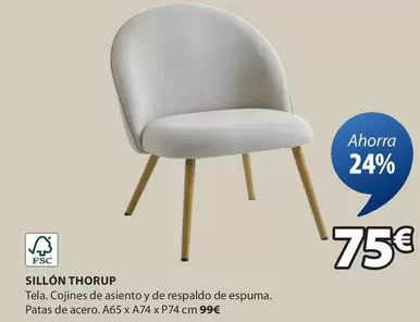 Oferta de Sillón Thorup por 75€ en JYSK