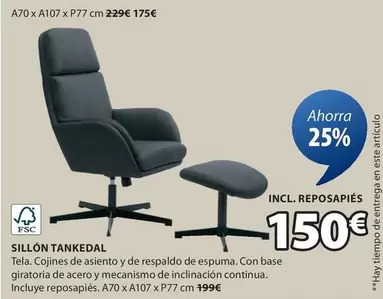 Oferta de Sillon Tankedal por 150€ en JYSK