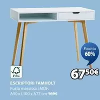 Oferta de Escriptori Tamholt por 67,5€ en JYSK